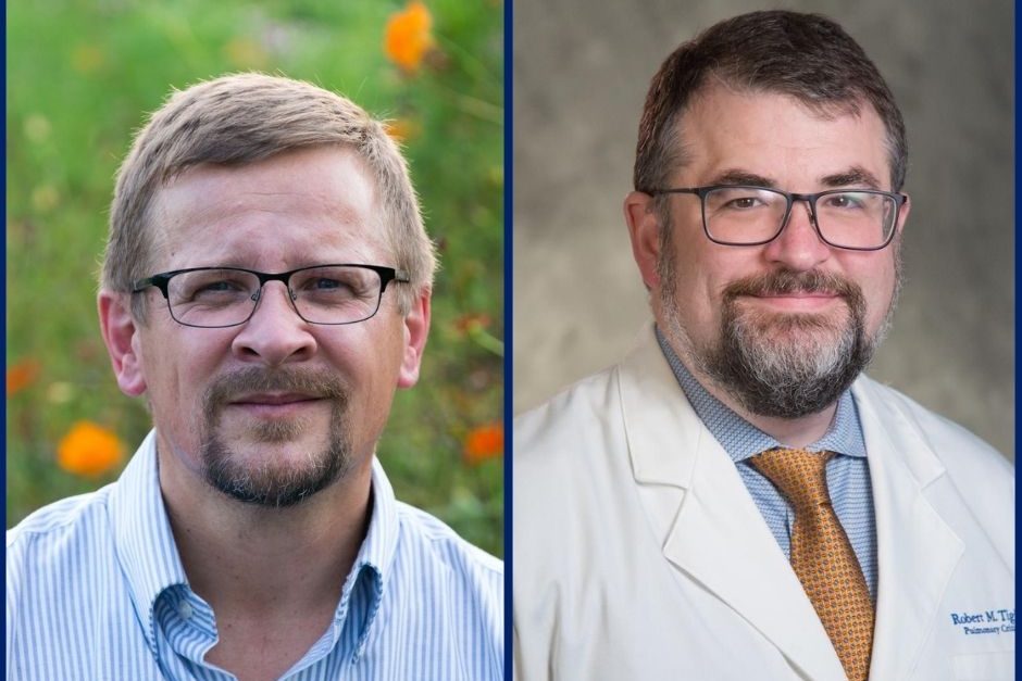 Headshot photos of Norman Wirzba and Robert Tighe