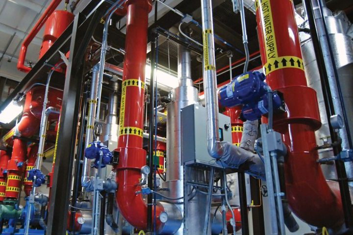 Hot water system at Duke