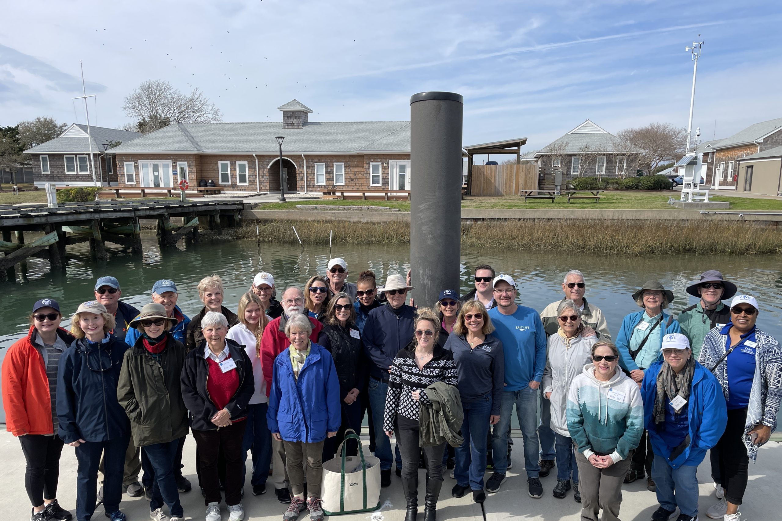 Participants visit the Marine Lab